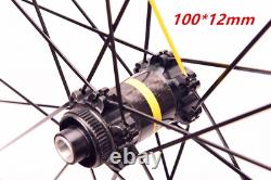 Carbon Road Bike WheelSet 700C V / Disc Brake Center Lock or 6 Bolt Rim 20 Holes