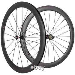 Carbon Road Bike Wheels 50mm Depth 23mm Width Bicycle Wheels Clincher 3k Matte