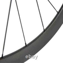 Carbon Road Bike Wheels 50mm Depth 23mm Width Bicycle Wheels Clincher 3k Matte