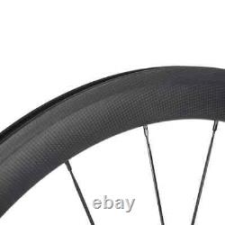 Carbon Road Bike Wheels 50mm Depth 23mm Width Bicycle Wheels Clincher 3k Matte