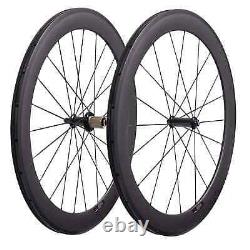 Carbon Road Bike Wheels Depth 60mm Straight Pull Bicycle Wheelset Tubuless