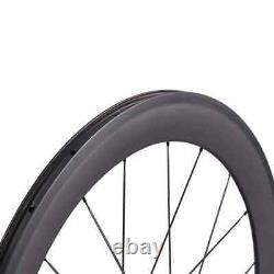 Carbon Road Bike Wheels Depth 60mm Straight Pull Bicycle Wheelset Tubuless