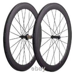 Carbon Road Bike Wheels Depth 60mm Straight Pull Bicycle Wheelset Tubuless