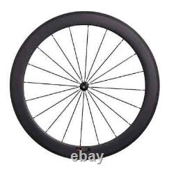 Carbon Road Bike Wheels Depth 60mm Straight Pull Bicycle Wheelset Tubuless