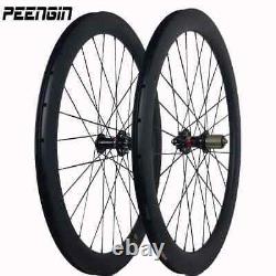 Carbon Road Bike Wheels Disc Brake Depth 60mm Width 23/25mm Clincher Rims