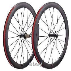 Carbon Road Bike Wheels Straight Pull 700C Bicycle Wheelset Tubular Clincher