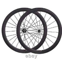 Carbon Road Bike Wheels Straight Pull 700C Bicycle Wheelset Tubular Clincher