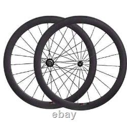 Carbon Road Bike Wheels Straight Pull 700C Bicycle Wheelset Tubular Clincher