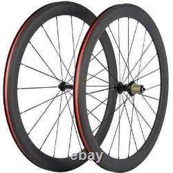 Carbon Road Bike Wheelset 38/50/60/88mm Clincher Tubular Wheels 25mm Width