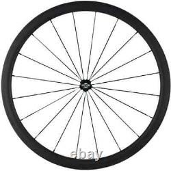 Carbon Road Bike Wheelset 700C 271 Depth 38mm Racing Bike Front Wheels Matte