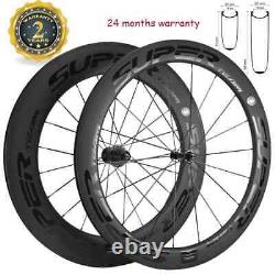 Carbon Road Bike Wheelset 700C 271 Depth 38mm Racing Bike Front Wheels Matte