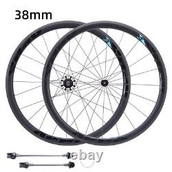 Carbon Road Bike Wheelset 700C Ultra Light 38mm 50mm Bicycle Rim Brake Wheels