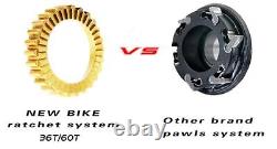 Carbon Road Bike Wheelset 700c Clincher 36T Ratchet Hub Depth 30/45/50mm