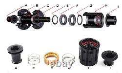 Carbon Road Bike Wheelset 700c Clincher 36T Ratchet Hub Depth 30/45/50mm