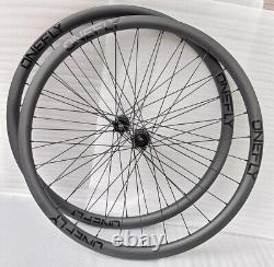 Carbon Road Bike Wheelset 700c Clincher 36T Ratchet Hub Depth 30/45/50mm
