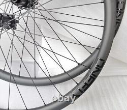 Carbon Road Bike Wheelset 700c Clincher 36T Ratchet Hub Depth 30/45/50mm