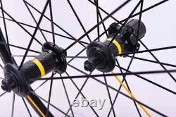 Carbon Road Bike Wheelset 700c V Brake Disc Brake Center Lock or 6 Bolt Rim