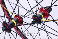 Carbon Road Bike Wheelset 700c V Brake Disc Brake Center Lock or 6 Bolt Rim