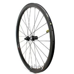 Carbon Road Bike Wheelset Bicycle QR Wheels Tubeless DT350 Hub Pillar Spokes