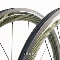 Carbon Road Bike Wheelset Clincher Bicycle Wheels Rim Brake for DT Swiss Hub