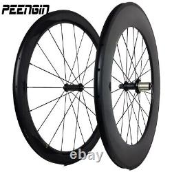 Carbon Road Bike Wheelset Depth Front 60mm Rear 88mm Width 25mm Tubular/Cincher