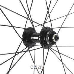 Carbon Road Bike Wheelset Disc Brake 45mm Clincher Center Lock Bicycle Wheels