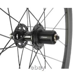 Carbon Road Bike Wheelset Disc Brake 45mm Clincher Center Lock Bicycle Wheels