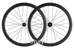 Carbon Road Bike Wheelset Disc Brake 45mm Clincher Center Lock Bicycle Wheels