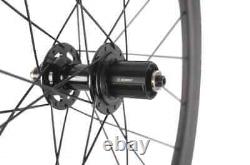 Carbon Road Bike Wheelset Disc Brake 45mm Clincher Center Lock Bicycle Wheels