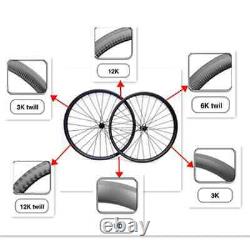 Carbon Road Bike Wheelset Front 3 Spokes Rear 88mm Tubular R36 Hubs Wheels