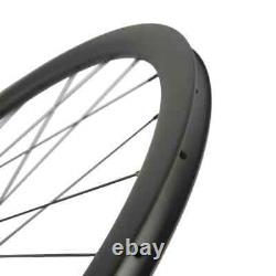 Carbon Road Bike Wheelset Width 25mm Depth 40mm Disc Brake U Shape Clincher