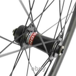 Carbon Road Bike Wheelset Width 25mm Depth 40mm Disc Brake U Shape Clincher