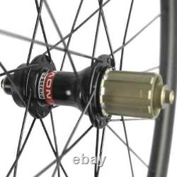Carbon Road Bike Wheelset Width 25mm Depth 40mm Disc Brake U Shape Clincher