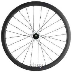 Carbon Road Bike Wheelset Width 25mm Depth 40mm Disc Brake U Shape Clincher