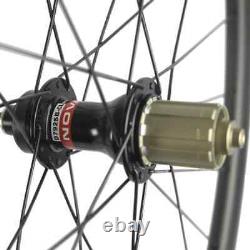 Carbon Road Bike Wheelset Width 25mm Depth 40mm Disc Brake U Shape Clincher