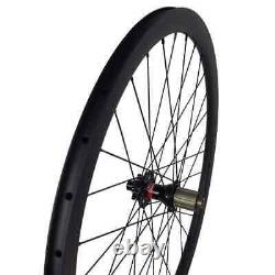 Carbon Road Cyclocross Bike Wheelset Width 23mm 25mm Depth 38mm Disc Brake