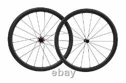 Carbon Road V Brake Clincher Wheels Chosen Hub Pillar Straight Pull campy hub