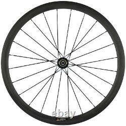 Carbon Road Wheels 38mm Bicycle Wheelset 700C Carbon Wheels 3K Matte Front+Rear
