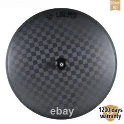 Carbon Wheel 20 Inch 451 Rim Brake 6 Bolts Center Lock Clincher/Tubeless Ready