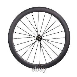 Carbon Wheel 700C 50mm Clincher Road Bike Wheels with Novatec A271SB F372SB Hub
