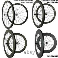 Carbon Wheels 30/38/45/50/60/88mm Depth 23/25mm Width 700c Road Bike Wheelset