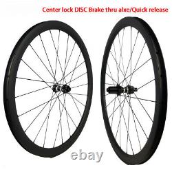 Carbon Wheels 35mm-88mm Depth Clincher Cyclocross Road Bike Wheelset Disc Brake