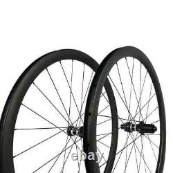 Carbon Wheels 35mm-88mm Depth Clincher Cyclocross Road Bike Wheelset Disc Brake