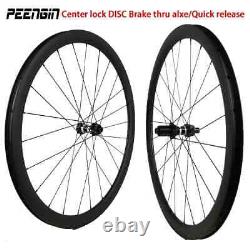 Carbon Wheels 35mm-88mm Depth Clincher Cyclocross Road Bike Wheelset Disc Brake