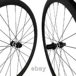 Carbon Wheels 35mm-88mm Depth Clincher Cyclocross Road Bike Wheelset Disc Brake