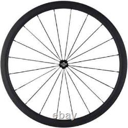 Carbon Wheels 38mm High 25mm Width Clincher Road Bike Wheelset 3k Matte