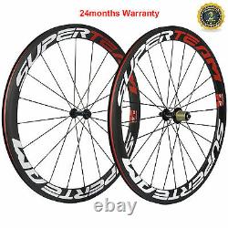 Carbon Wheels 50mm R13 Hub Road Bike 700C 23mm Width Carbon Wheelset 3K Basalt