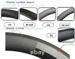 Carbon Wheels 5 Spoke Novatec Hub Track/Road V Brake Disc Brake Cycling Wheelset
