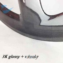 Carbon Wheels 65mm Depth 20.5mm Wide V / Disc Brake Road Bike Wheels Clincher