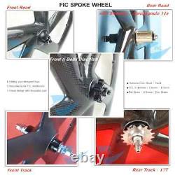 Carbon Wheels 65mm Depth 20.5mm Wide V / Disc Brake Road Bike Wheels Clincher